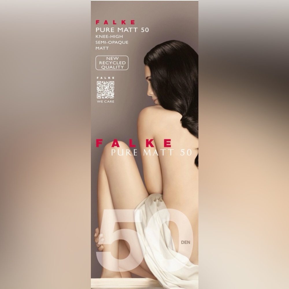 FALKE Pure Matt 50 Knee-High Semi-Opaque Matt